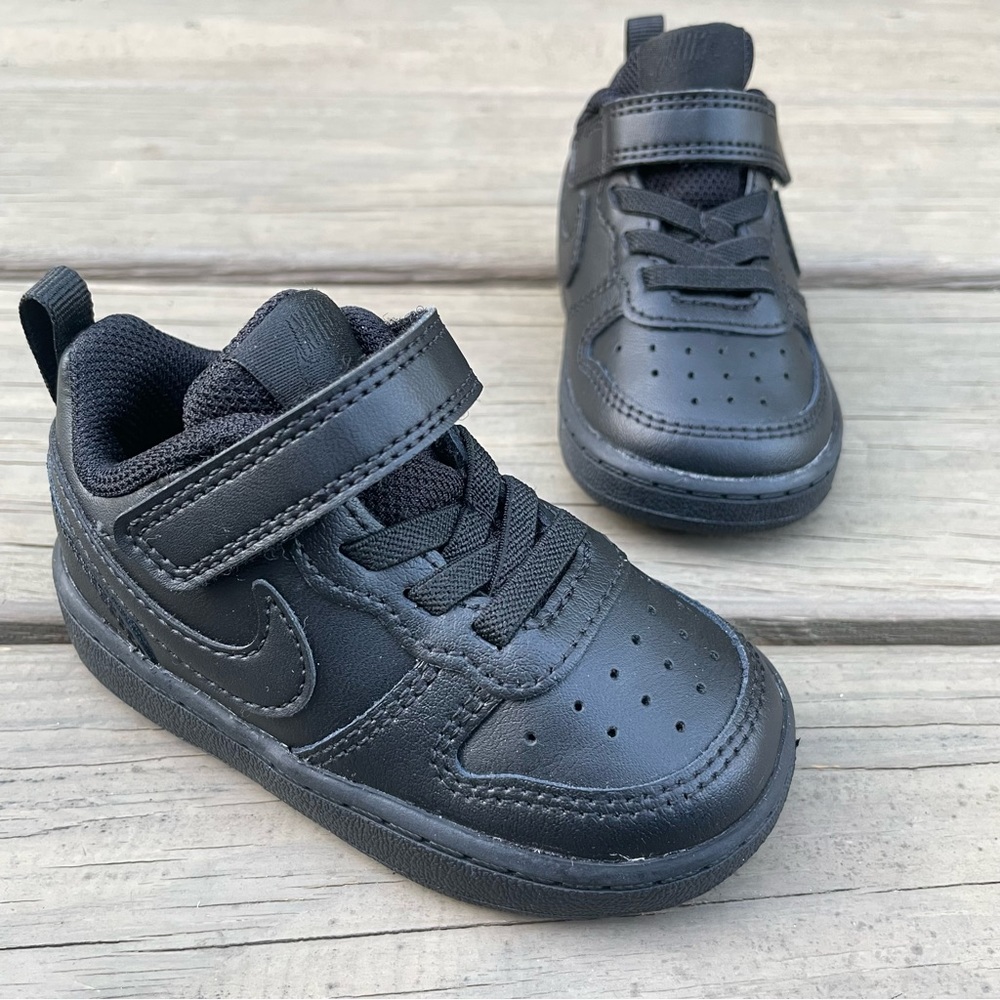 Nike Court Borough Low 2 in black Toddler Shoes size 5C - Picture 2 of 16
